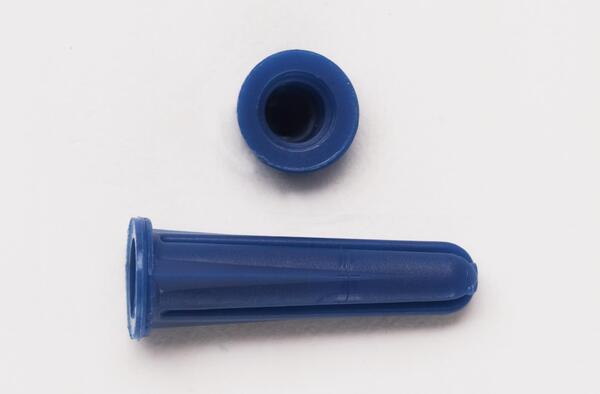 P8579 10-12 X 1 BLUE CONICAL PLASTIC ANCHOR (MADE IN USA)